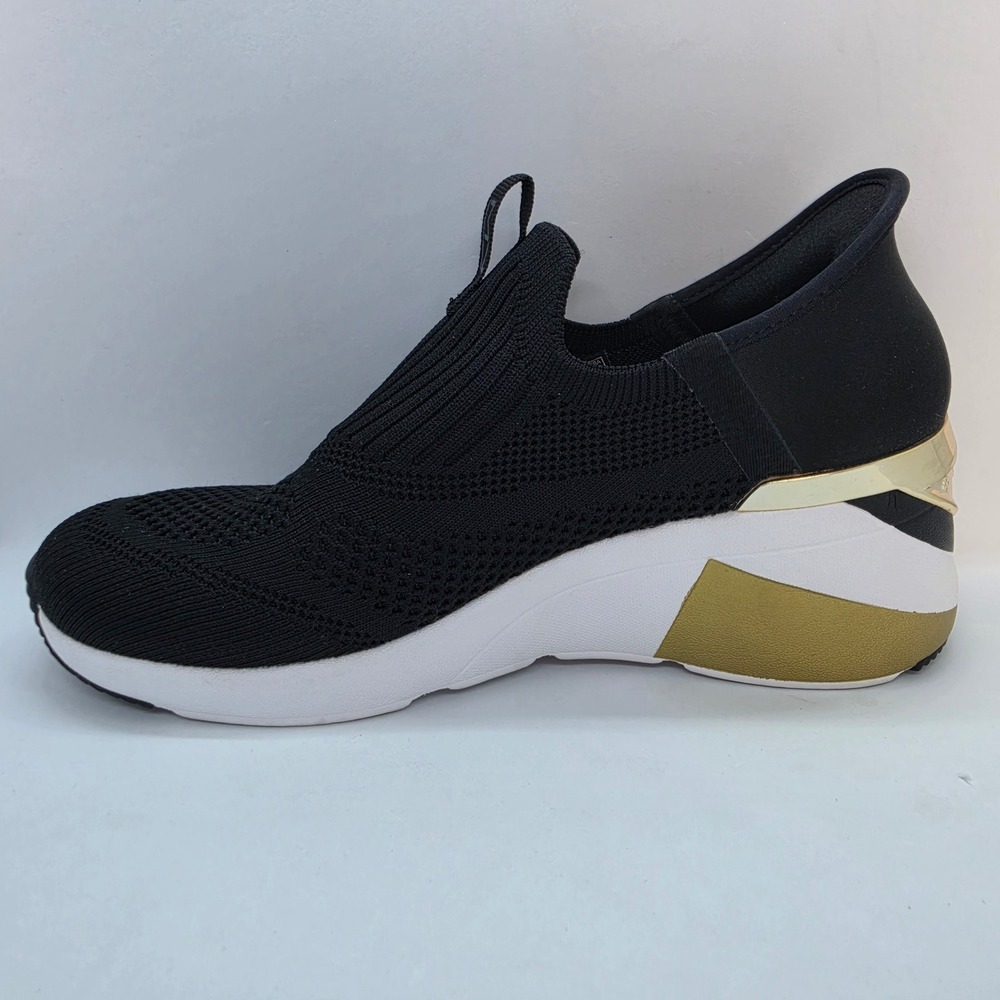 Skechers Mark Nason Slip-Ins A Wedge Crecent Black Gold Sneakers Womens 8 177667 - Picture 10 of 10